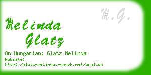 melinda glatz business card
